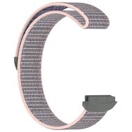 Fitbit Ace LTE - Nylon loop band met klittenbandsluiting - Zandroze