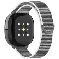 Fitbit Ace LTE - Nylon loop band met klittenbandsluiting - Grijs