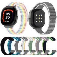 Fitbit Ace LTE - Nylon loop band met klittenbandsluiting - Grijs