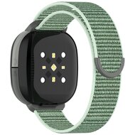 Fitbit Ace LTE - Nylon loop band met klittenbandsluiting - Groen