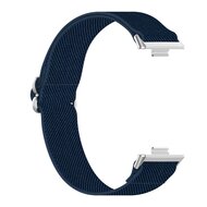 Elastische nylon band - Donkerblauw - Huawei Watch Fit 3 / Fit 4