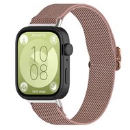 Elastische nylon band - Oudroze - Huawei Watch Fit 3 / Fit 4