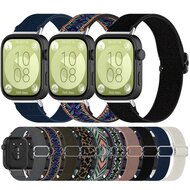 Elastische nylon band - Bohemian blauw - Huawei Watch Fit 3 / Fit 4