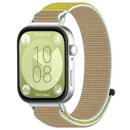 Sport loop nylon bandje - Geel - Huawei Watch Fit 3 / Fit 4