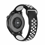 Sport Edition - Zwart + wit - Xiaomi Mi Watch / Xiaomi Watch 2 / Xiaomi Watch S1 / S2 / S3 / S4