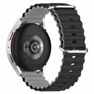 Ocean Style bandje - Zwart / grijs - Xiaomi Mi Watch / Xiaomi Watch 2 / Xiaomi Watch S1 / S2 / S3 / S4