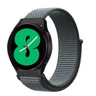 Sport Loop nylon bandje - Donkergrijs / blauw gem&ecirc;leerd - Xiaomi Mi Watch / Xiaomi Watch 2 / Xiaomi Watch S1 / S2 / S3 / S4