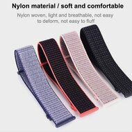 Sport Loop nylon bandje - Blauw met groene band - Xiaomi Mi Watch / Xiaomi Watch 2 / Xiaomi Watch S1 / S2 / S3 / S4