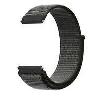 Sport Loop nylon bandje - Donkergroen met grijze band - Xiaomi Mi Watch / Xiaomi Watch 2 / Xiaomi Watch S1 / S2 / S3 / S4