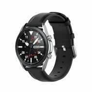 Garmin Forerunner 55 / 165 / 245 / 570 (42mm) / 645 - Classic leren bandje - Zwart
