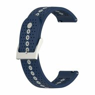 Garmin Forerunner 55 / 165 / 245 / 570 (42mm) / 645 - Dot Pattern bandje - Donkerblauw