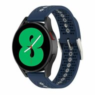 Garmin Forerunner 55 / 165 / 245 / 570 (42mm) / 645 - Dot Pattern bandje - Donkerblauw
