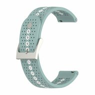 Garmin Forerunner 55 / 165 / 245 / 570 (42mm) / 645 - Dot Pattern bandje - Groenblauw