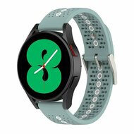 Garmin Forerunner 55 / 165 / 245 / 570 (42mm) / 645 - Dot Pattern bandje - Groenblauw
