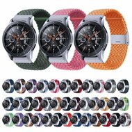Garmin Forerunner 55 / 70 / 165 / 170 / 245 / 570 (42mm) / 645 - Braided nylon bandje - Donkergrijs