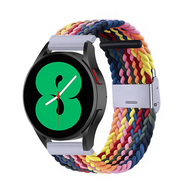 Garmin Forerunner 55 / 165 / 245 / 570 (42mm) / 645 - Braided nylon bandje - Multicolor Summer