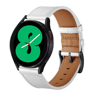 Garmin Forerunner 55 / 70 / 165 / 170 / 245 / 570 (42mm) / 645 - lederen bandje - Wit