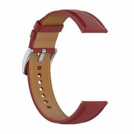 Garmin Forerunner 55 / 70 / 165 / 170 / 245 / 570 (42mm) / 645 - Luxe leren bandje - Bordeaux