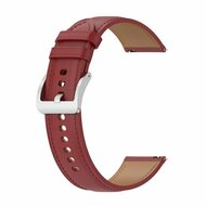 Garmin Forerunner 55 / 70 / 165 / 170 / 245 / 570 (42mm) / 645 - Luxe leren bandje - Bordeaux