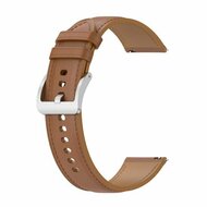 Garmin Forerunner 55 / 70 / 165 / 170 / 245 / 570 (42mm) / 645 - Luxe leren bandje - Lichtbruin