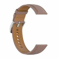 Garmin Forerunner 55 / 70 / 165 / 170 / 245 / 570 (42mm) / 645 - Luxe leren bandje - Oudroze