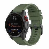 Siliconen sportbandje - Leger groen - Garmin Quatix 8 - 51mm