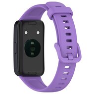 Siliconen bandje met gesp - Paars - Huawei Band 10 / 9 / 8