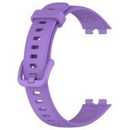 Siliconen bandje met gesp - Paars - Huawei Band 10 / 9 / 8