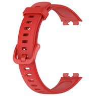 Siliconen bandje met gesp - Rood - Huawei Band 10 / 9 / 8