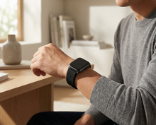 Sport Loop nylon bandje - Zwart - Geschikt voor Apple Watch 44mm / 45mm&nbsp;/ 46mm / 49mm