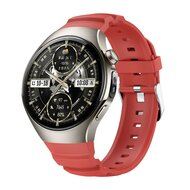 Contour siliconen band 'True Fit' - Rood - Huawei Watch 5 - 46mm