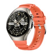 Contour siliconen band 'True Fit' - Oranje - Huawei Watch 5 - 46mm