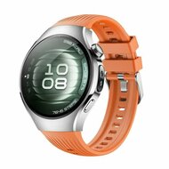 Siliconen bandje 'True Fit' - Oranje - Huawei Watch 5 - 42mm