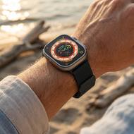 Milanese band - Zwart - Extra sterke magneet - Geschikt voor Apple Watch 38mm / 40mm / 41mm / 42mm