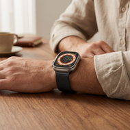 Milanese band - Zwart - Extra sterke magneet - Geschikt voor Apple Watch 38mm / 40mm / 41mm / 42mm