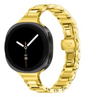 Slim fit stalen schakelband - Goud - Samsung Galaxy Watch 8 Classic - 46mm