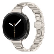 Slim fit stalen schakelband - Sterrenlicht - Samsung Galaxy Watch 8 Classic - 46mm