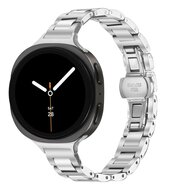 Slim fit stalen schakelband - Zilver - Samsung Galaxy Watch 8 Classic - 46mm