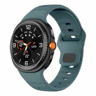 Wave siliconen band - Grijsblauw - Samsung Galaxy Watch 8 Classic - 46mm