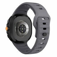 Wave siliconen band - Grijs - Samsung Galaxy Watch 8 Classic - 46mm
