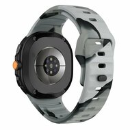 Wave siliconen band - Camouflage grijs - Samsung Galaxy Watch 8 Classic - 46mm