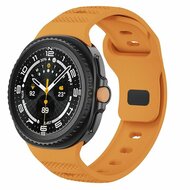 Wave met motief siliconen band - Oranje - Samsung Galaxy Watch 8 Classic - 46mm
