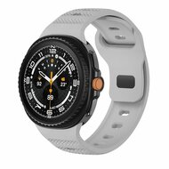Wave met motief siliconen band - Grijs - Samsung Galaxy Watch 8 Classic - 46mm