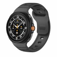Wave met motief siliconen band - Zwart - Samsung Galaxy Watch 8 Classic - 46mm