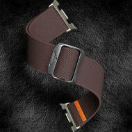 Nylon Loop bandje - Donkerpaars - Samsung Galaxy Watch 8 Classic - 46mm