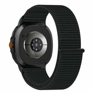 Sportloop nylon bandje - Zwart - Samsung Galaxy Watch 8 Classic - 46mm