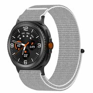 Sportloop nylon bandje - Lichtgrijs - Samsung Galaxy Watch 8 Classic - 46mm