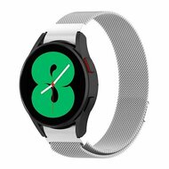 Samsung Galaxy watch 7 / Galaxy Watch FE - 40mm &amp; 44mm - Milanese bandje (ronde connector) - Zilver