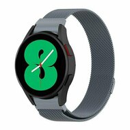 Samsung Galaxy watch 7 / Galaxy Watch FE - 40mm &amp; 44mm - Milanese bandje (ronde connector) - Space Grey