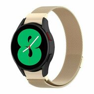 Samsung Galaxy watch 7 / Galaxy Watch FE - 40mm &amp; 44mm - Milanese bandje (ronde connector) - Vintage goud